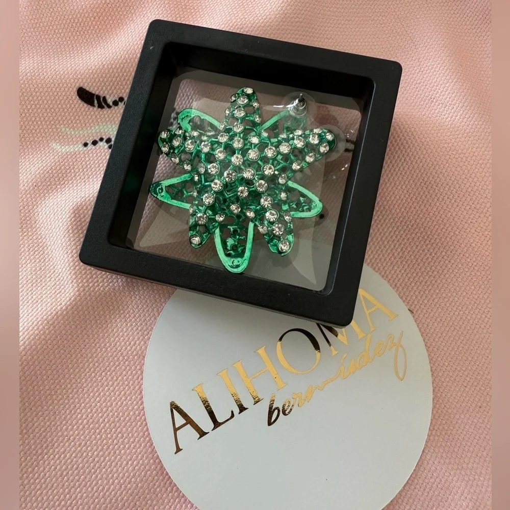 Green Starfish ZARA earrings